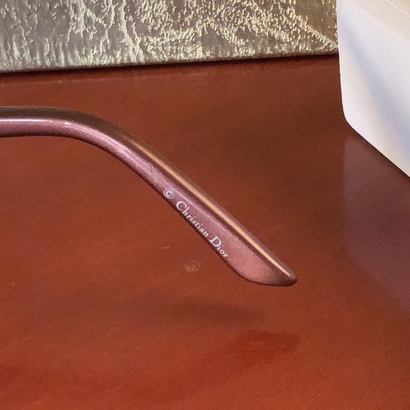 Christian Dior eyeglass frames, brown with crystals - Picture 5 of 9